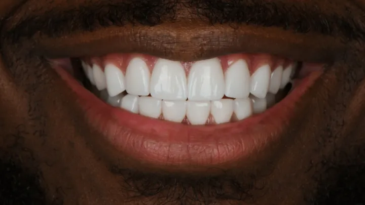 A smile from Dr. Dan Shaer's practice, case 04 after treatment